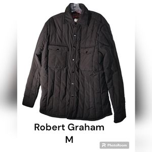 Robert Graham Coat Quilted M black nwt